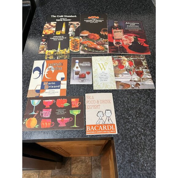 Vintage  Recipe Drink Mix Booklets Vandermint Bacardi - Picture 1 of 5